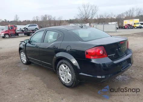 2012 Dodge Avenger Se из США, поврежденный, VIN 1C3CDZAB5CN231218